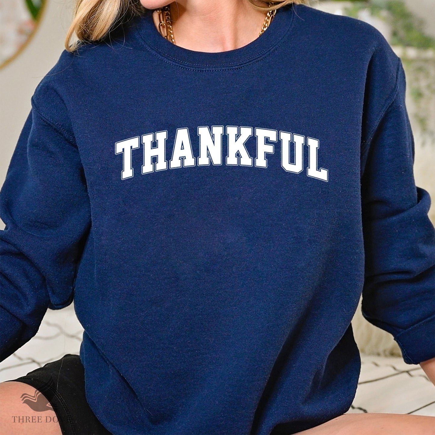 retro thankful varsity svg