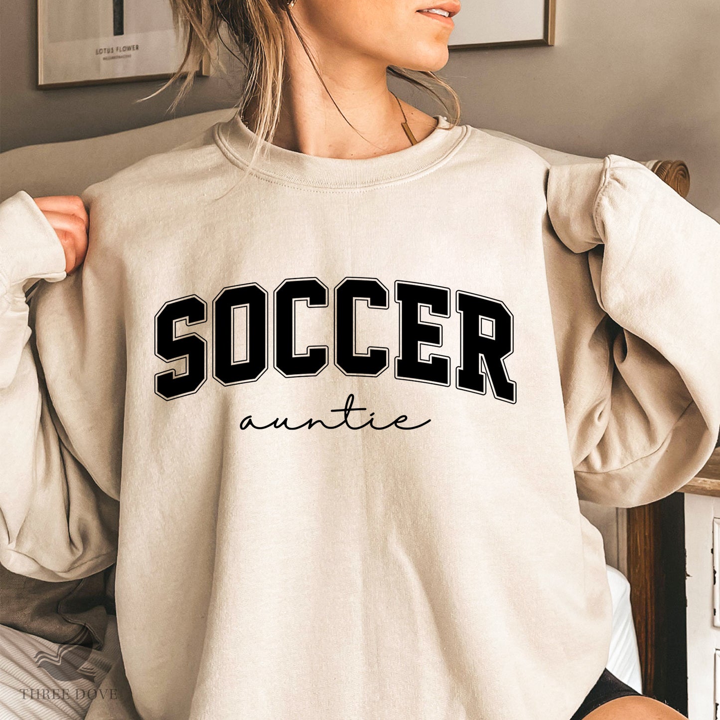 retro soccer auntie varsity svg