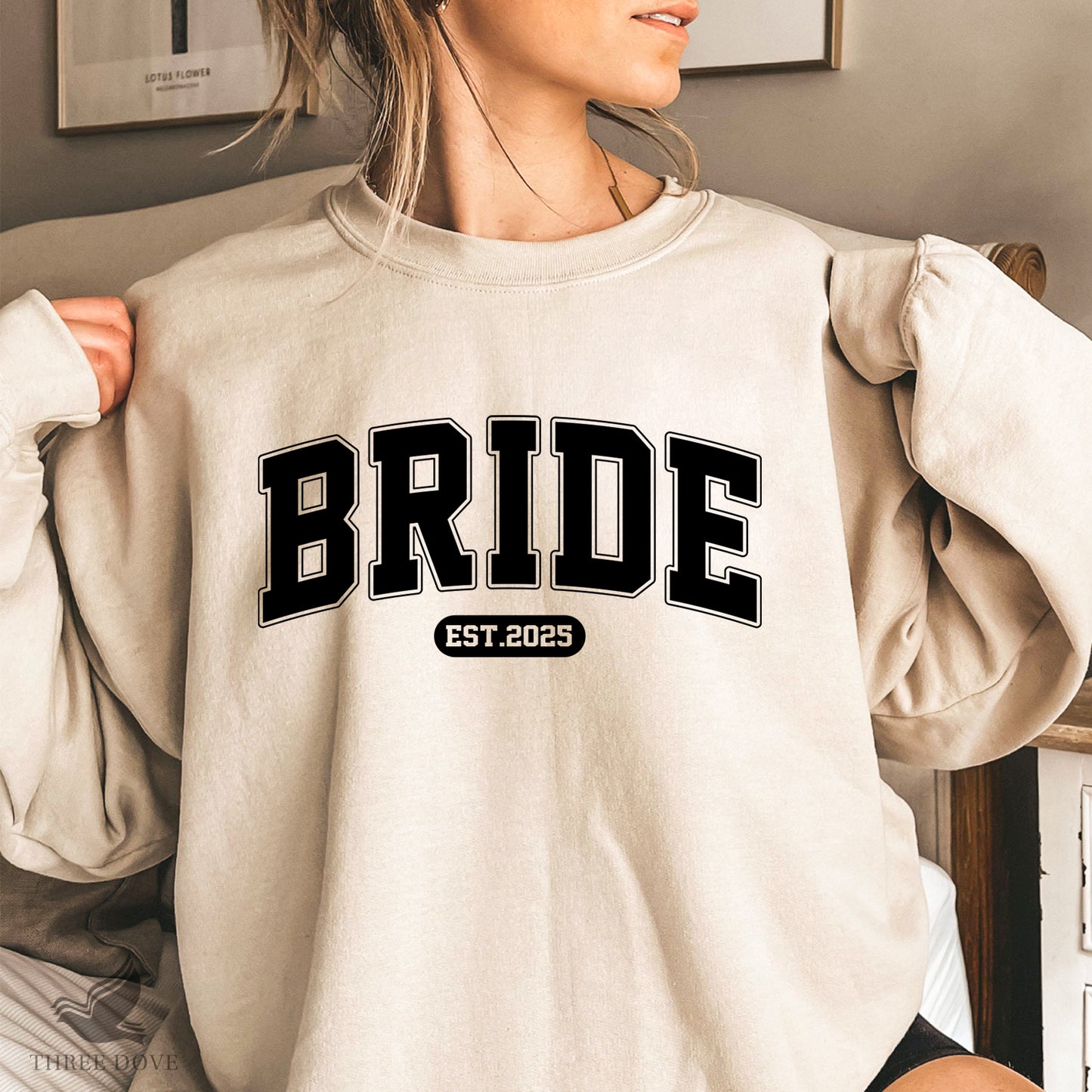 retro bride est.2025 varsity svg