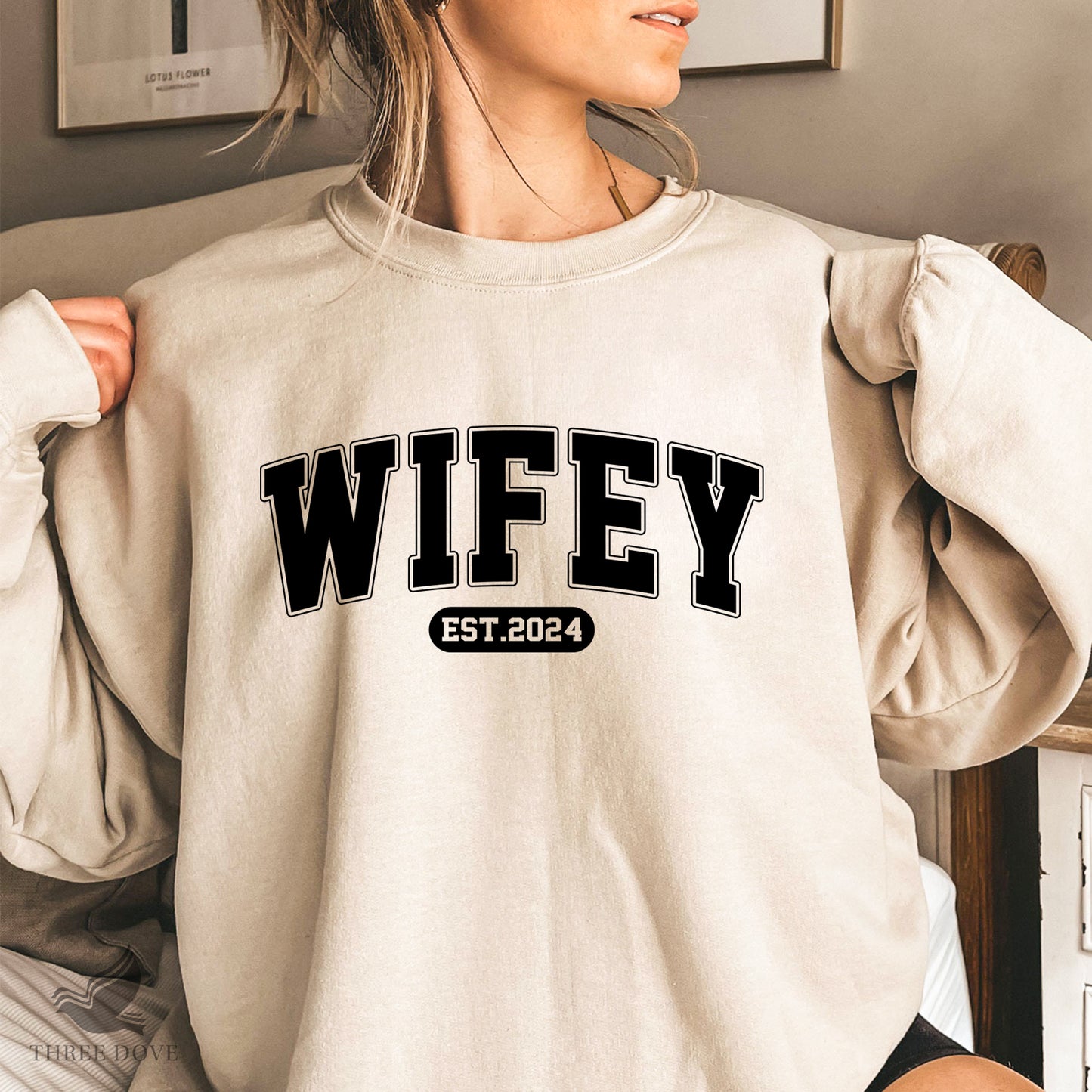 retro wifey est.2024 varsity svg