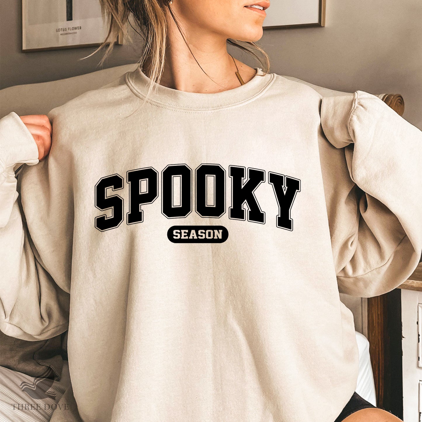 retro spooky season varsity svg