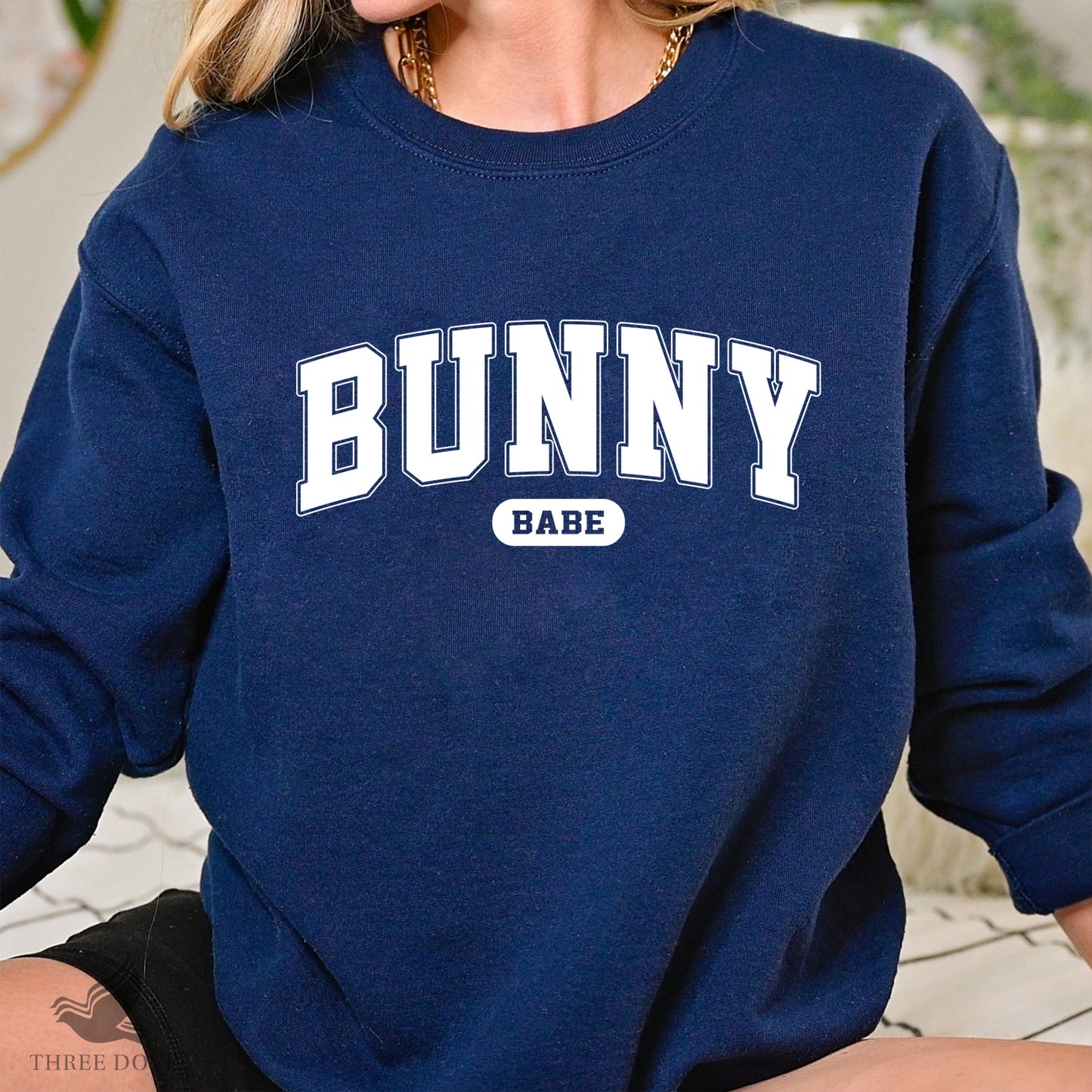 retro bunny babe varsity svg