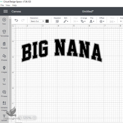 Retro Big Nana Varsity SVG