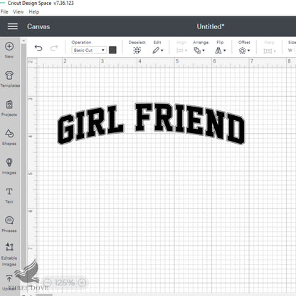 Retro Girl Friend Varsity SVG