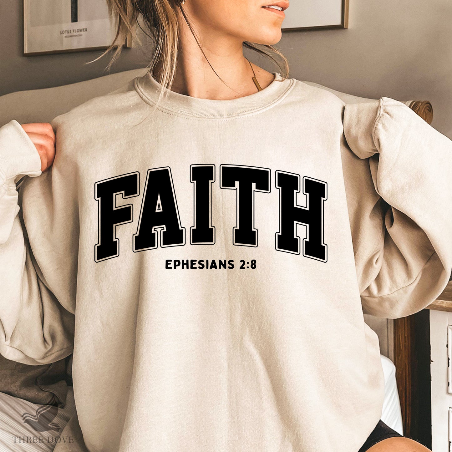 retro faith ephesians varsity svg