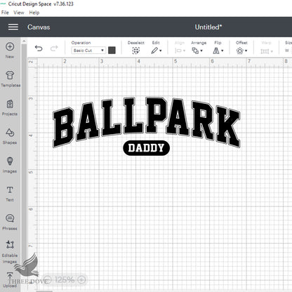 Retro Ballpark Daddy Varsity SVG