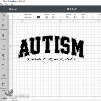 Retro Autism awareness Varsity SVG