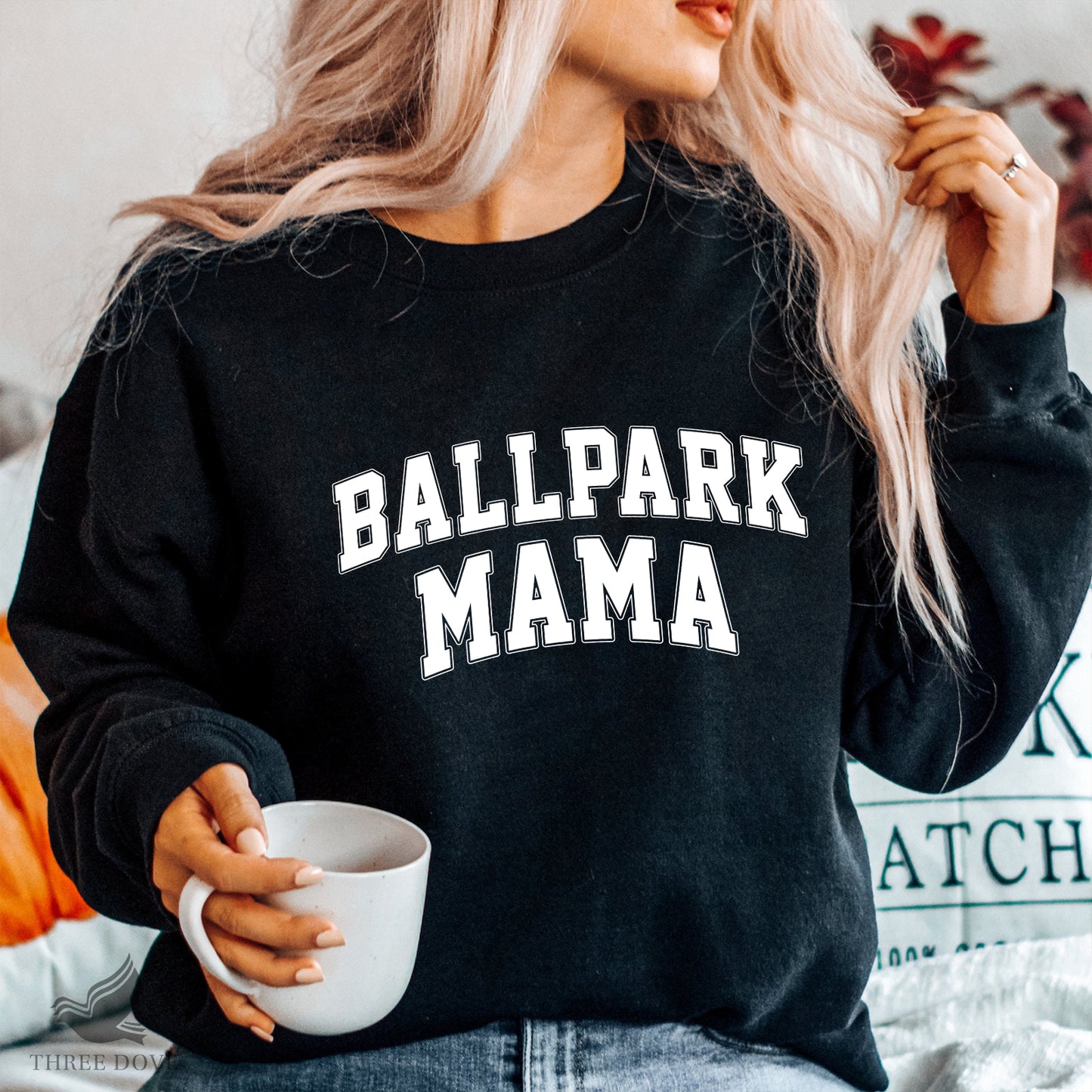 retro ballpark mama varsity svg