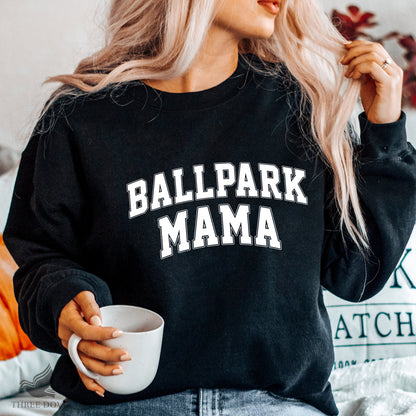 Retro Ballpark Mama Varsity SVG