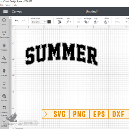 Summer Vibes Varsity SVG