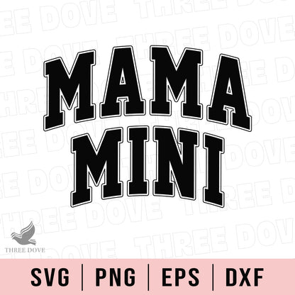 Retro Mama Mini Varsity SVG