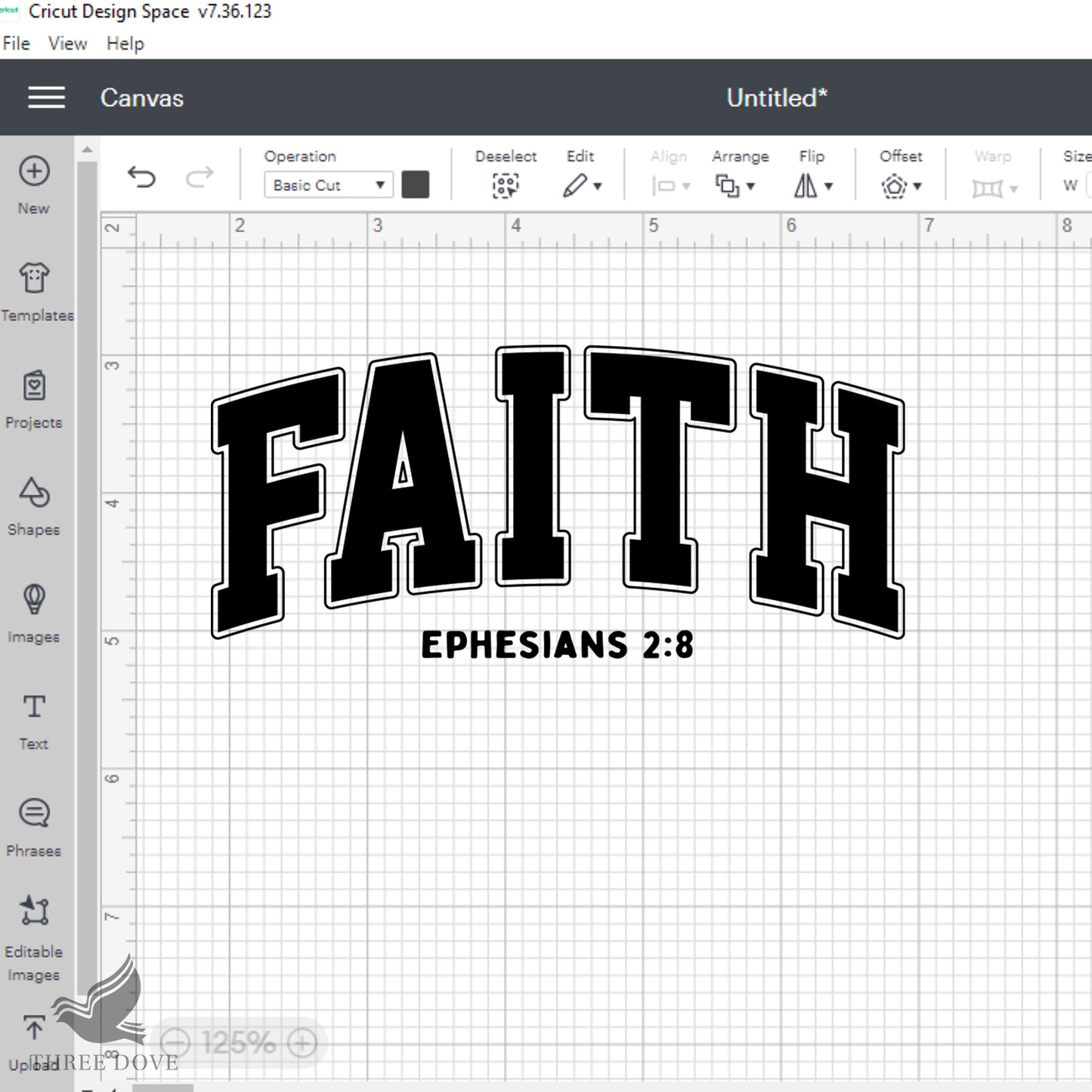 retro faith ephesians varsity svg