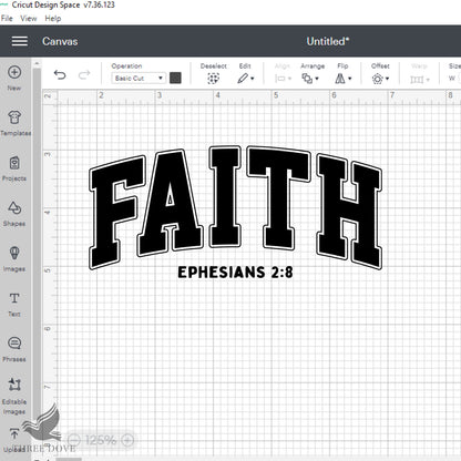 Retro Faith Ephesians Varsity SVG