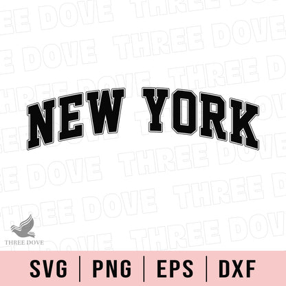 Retro New York Varsity SVG