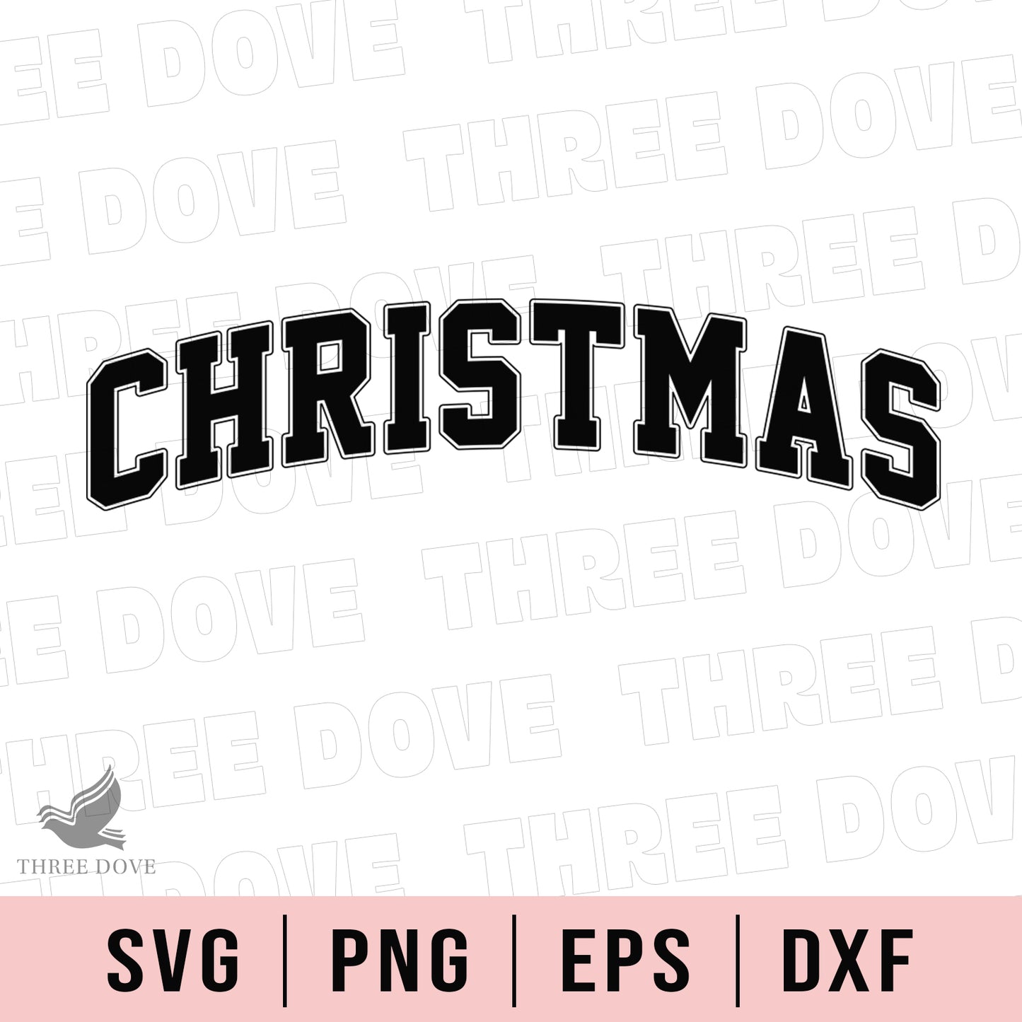 retro christmas varsity svg