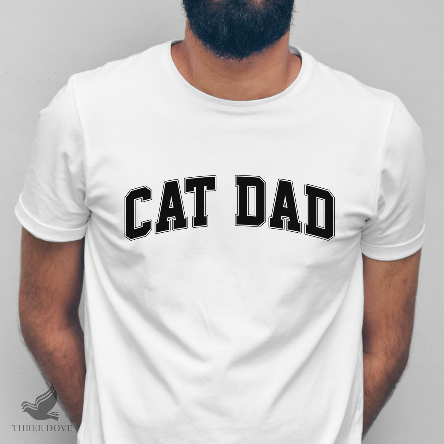 retro cat dad varsity svg