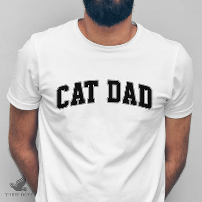 Retro Cat Dad Varsity SVG