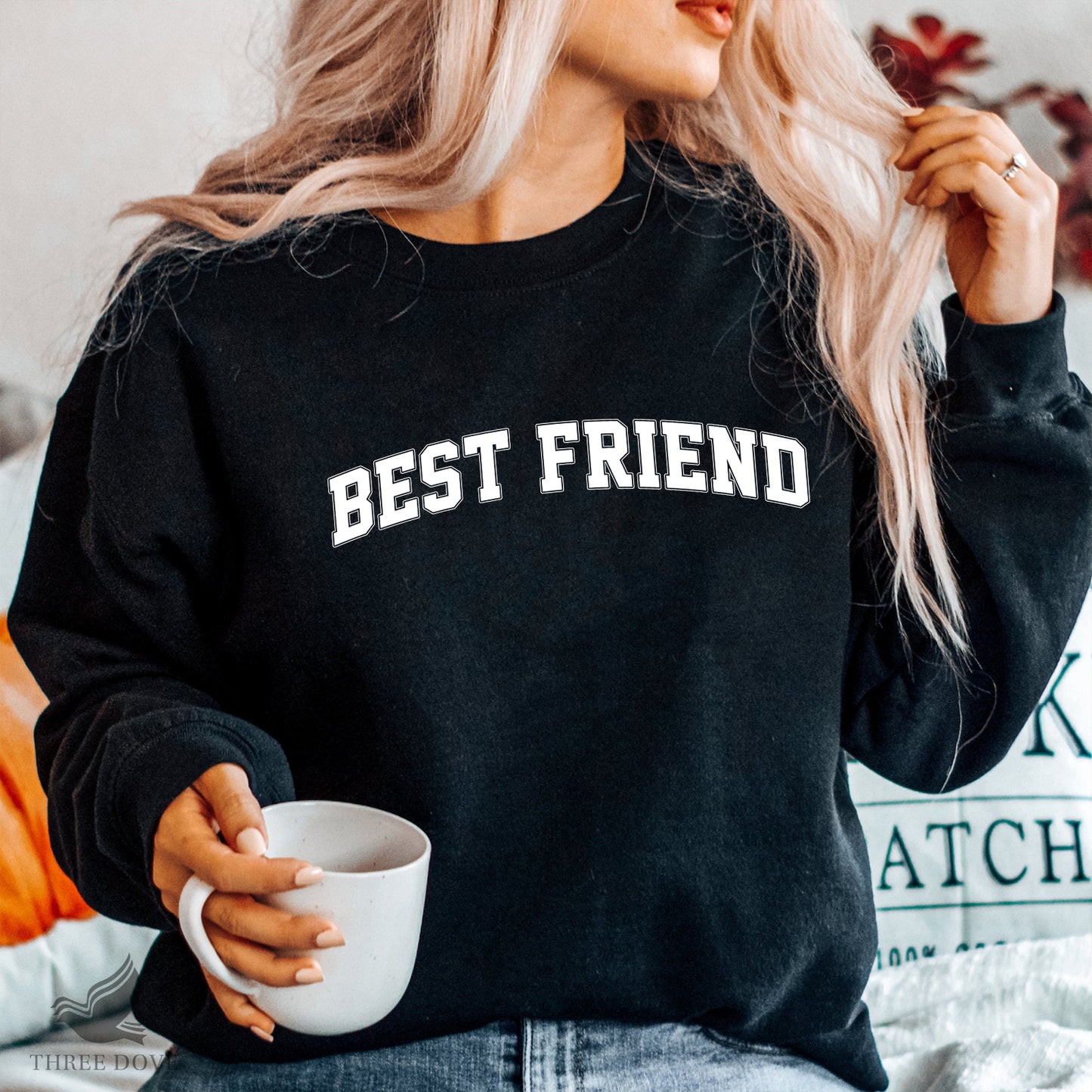 retro best friend varsity svg