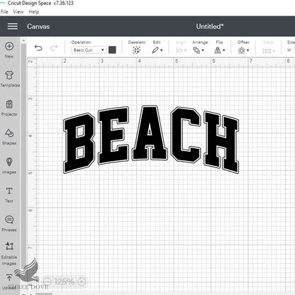 Retro Beach Varsity SVG