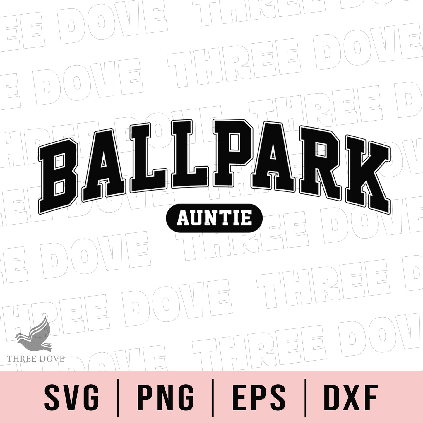 retro ballpark auntie varsity svg