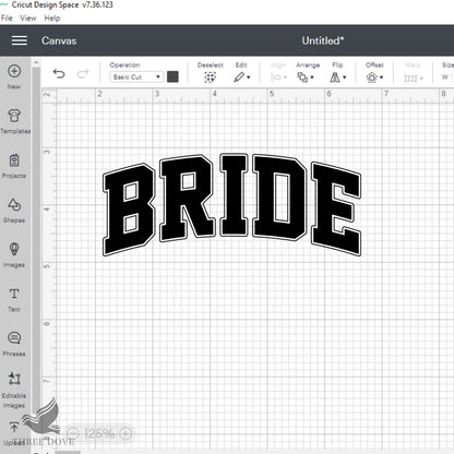 Retro Bride Varsity SVG