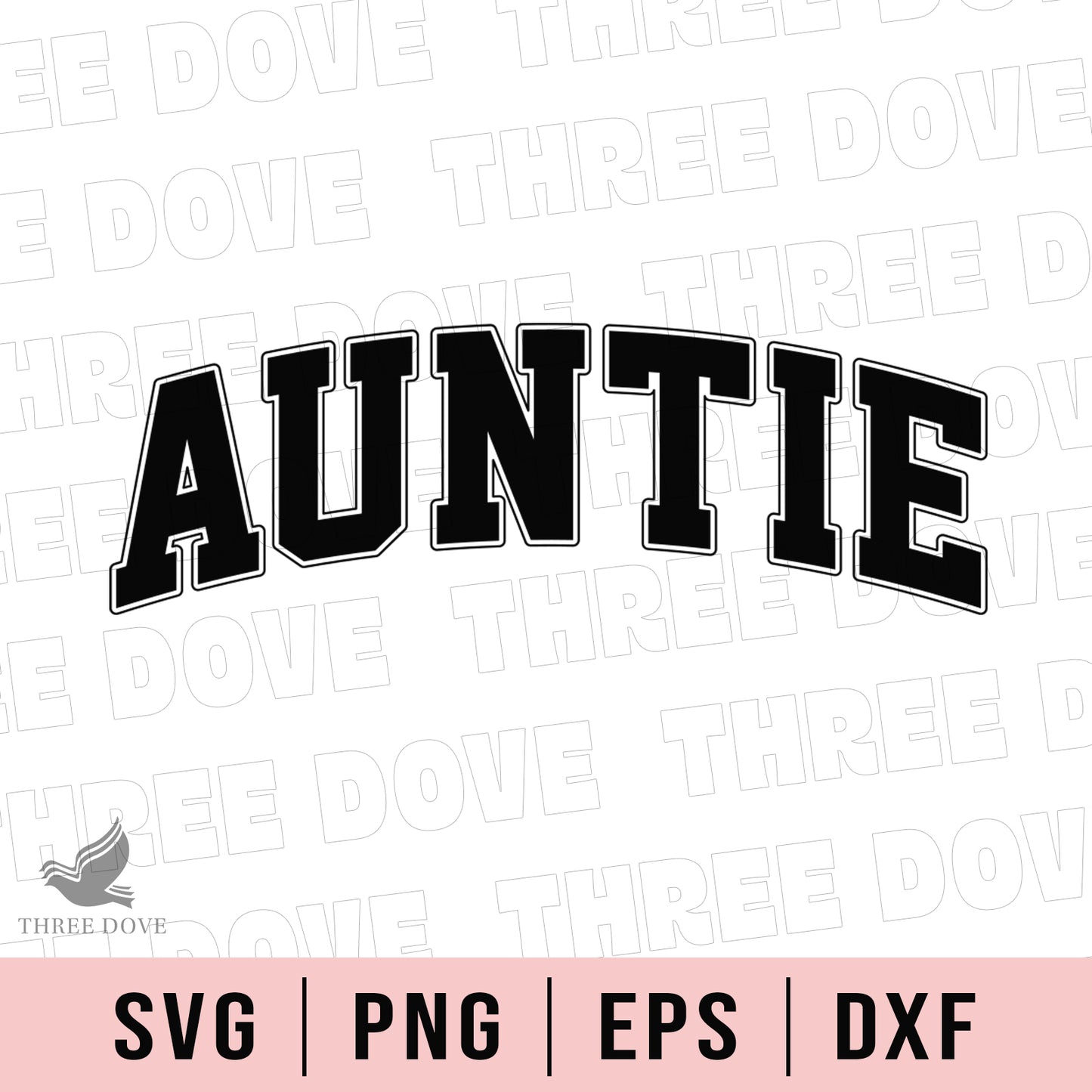 retro auntie varsity svg