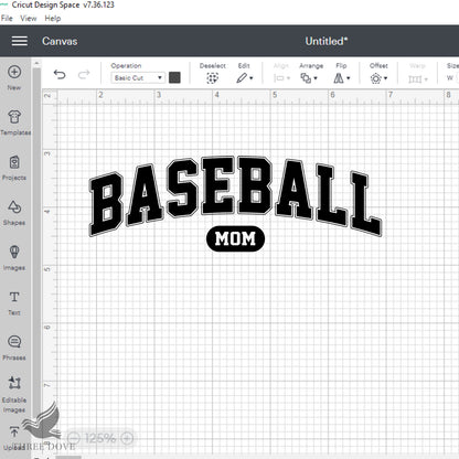 Retro Baseball Mom Varsity SVG