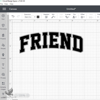 Retro Friend Varsity SVG