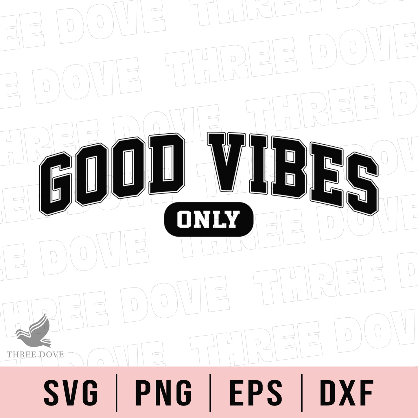 retro good vibes only varsity svg