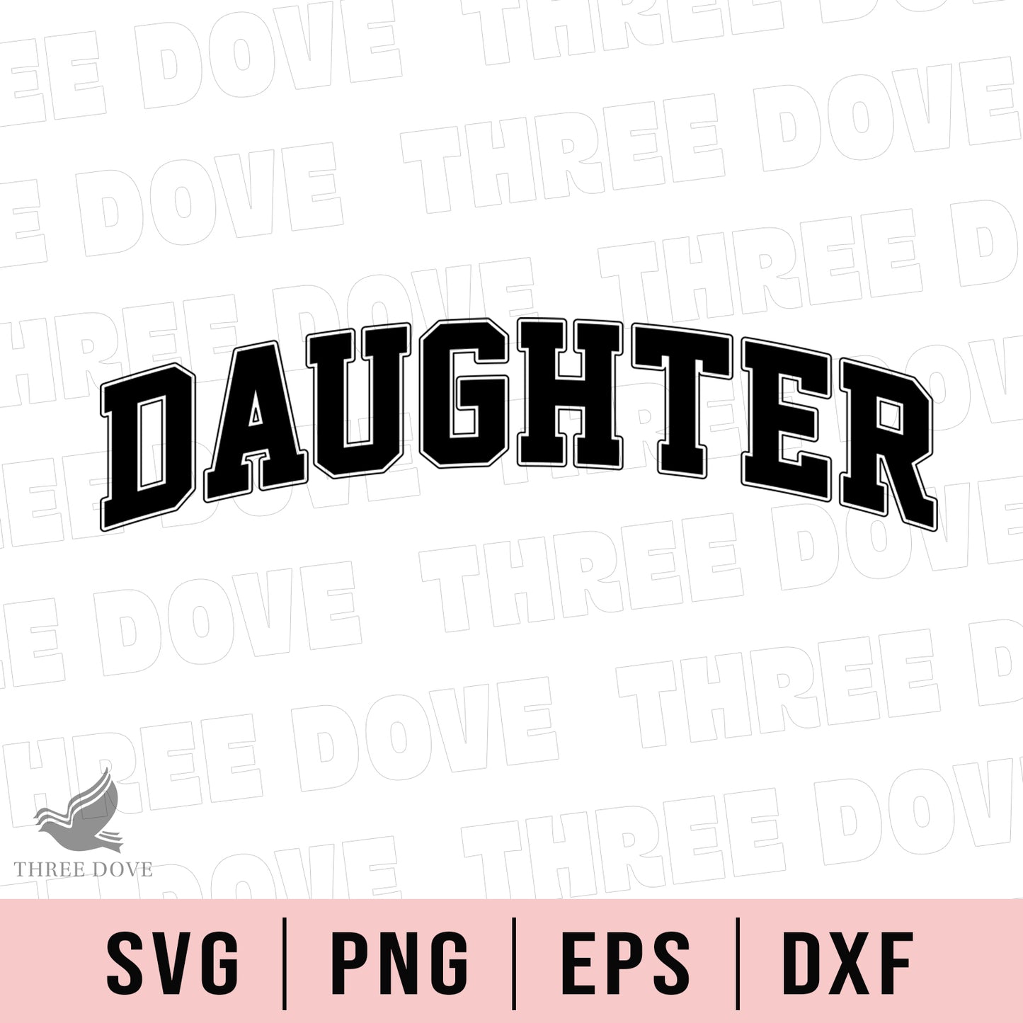 retro daughter varsity svg