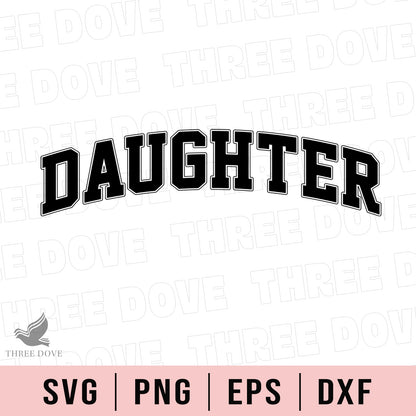 Retro Daughter Varsity SVG