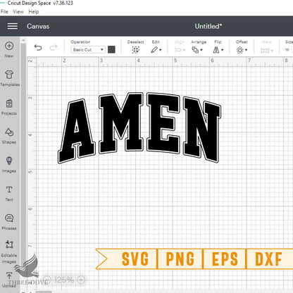 Retro Amen Varsity SVG