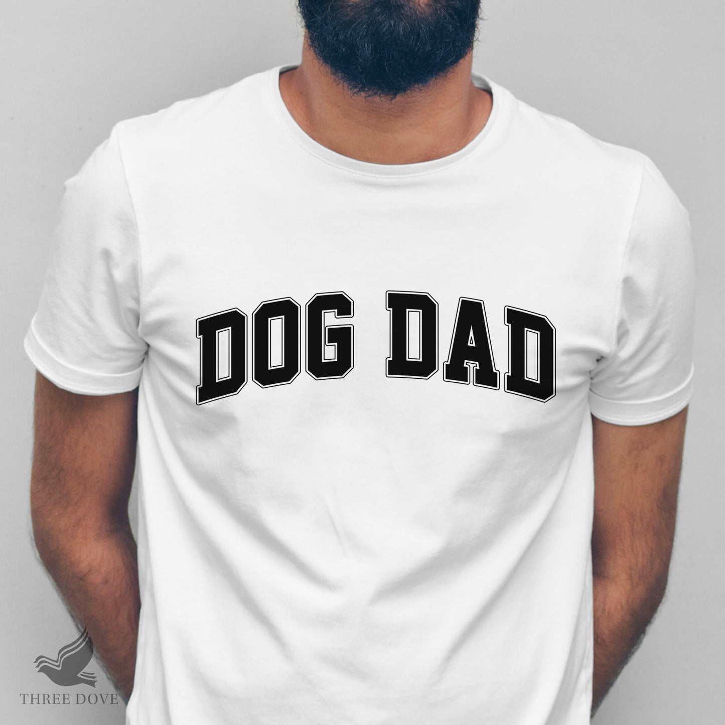 retro dog dad varsity svg