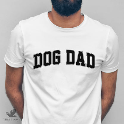 Retro Dog Dad Varsity SVG