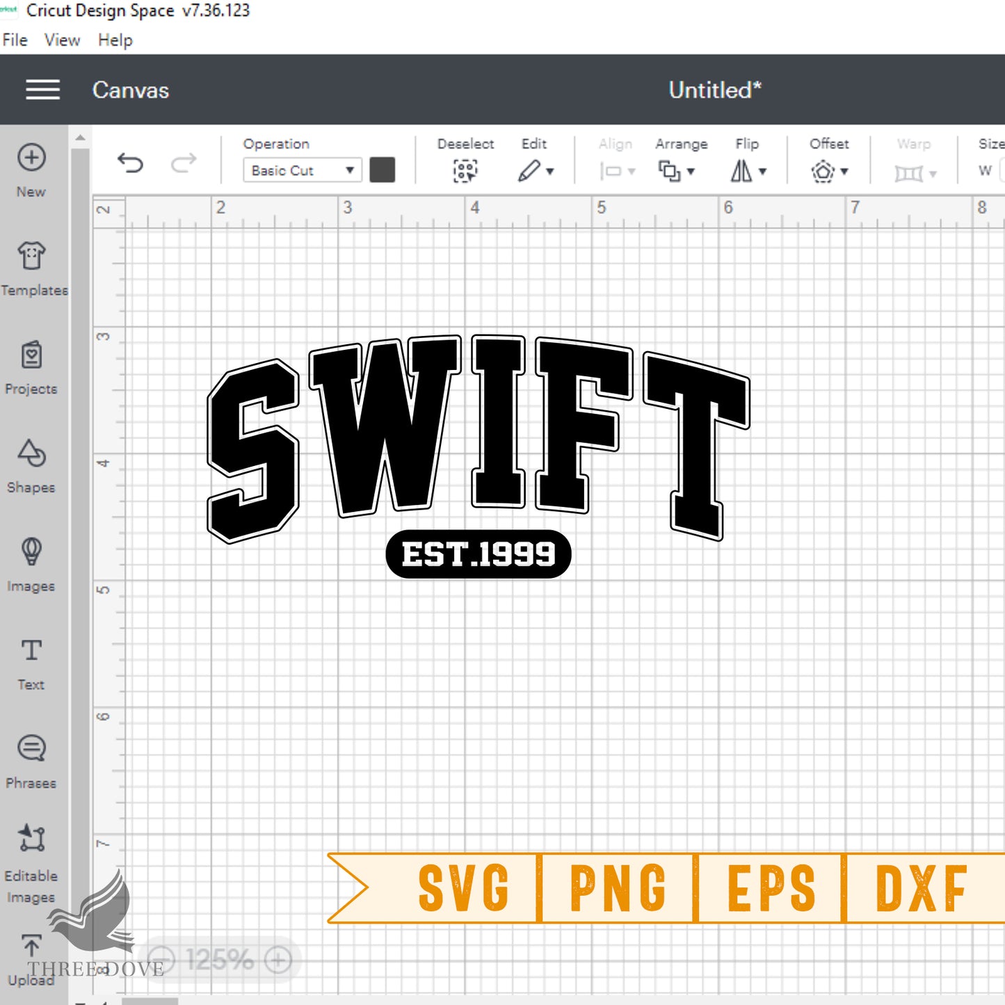 retro swift est.1999 varsity svg