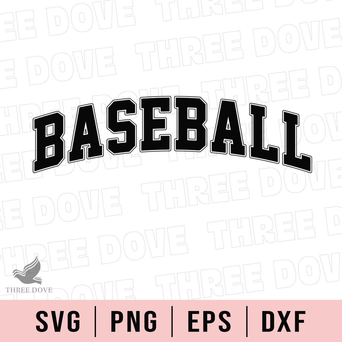 retro baseball varsity black svg