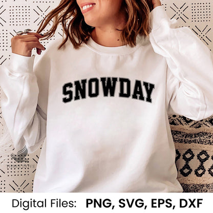 Retro Snowday Varsity SVG