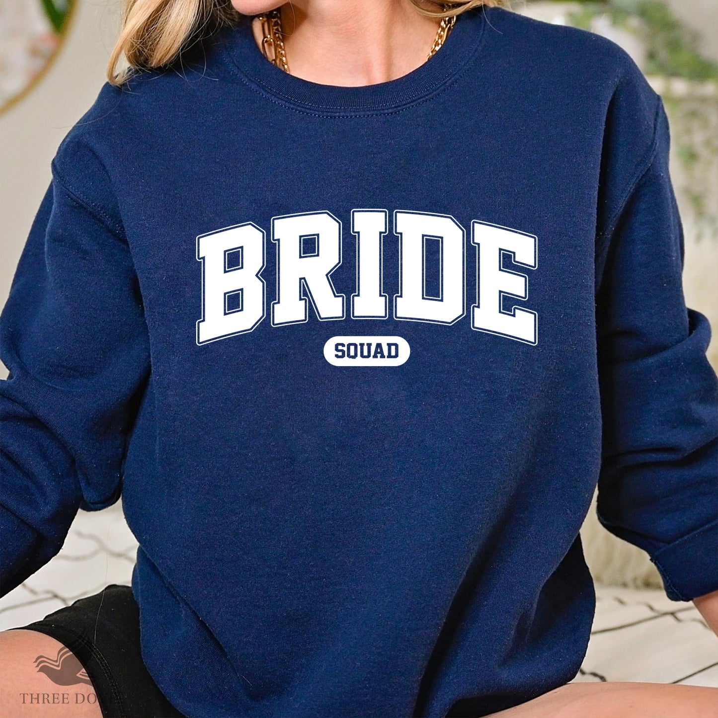 retro bride squad varsity svg