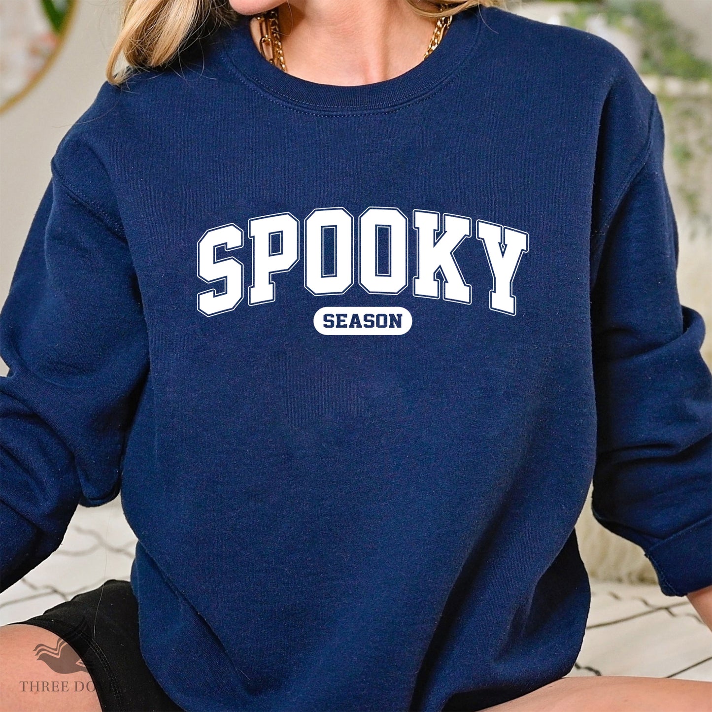 retro spooky season varsity svg