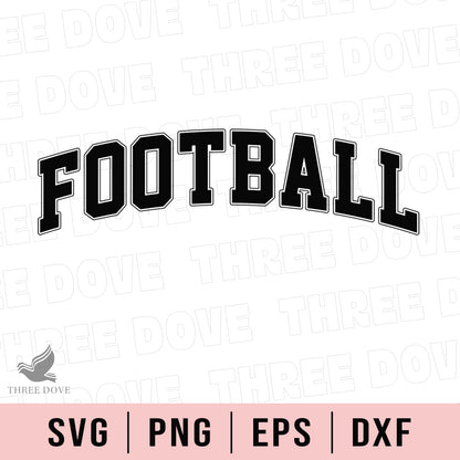 Retro Football Varsity SVG