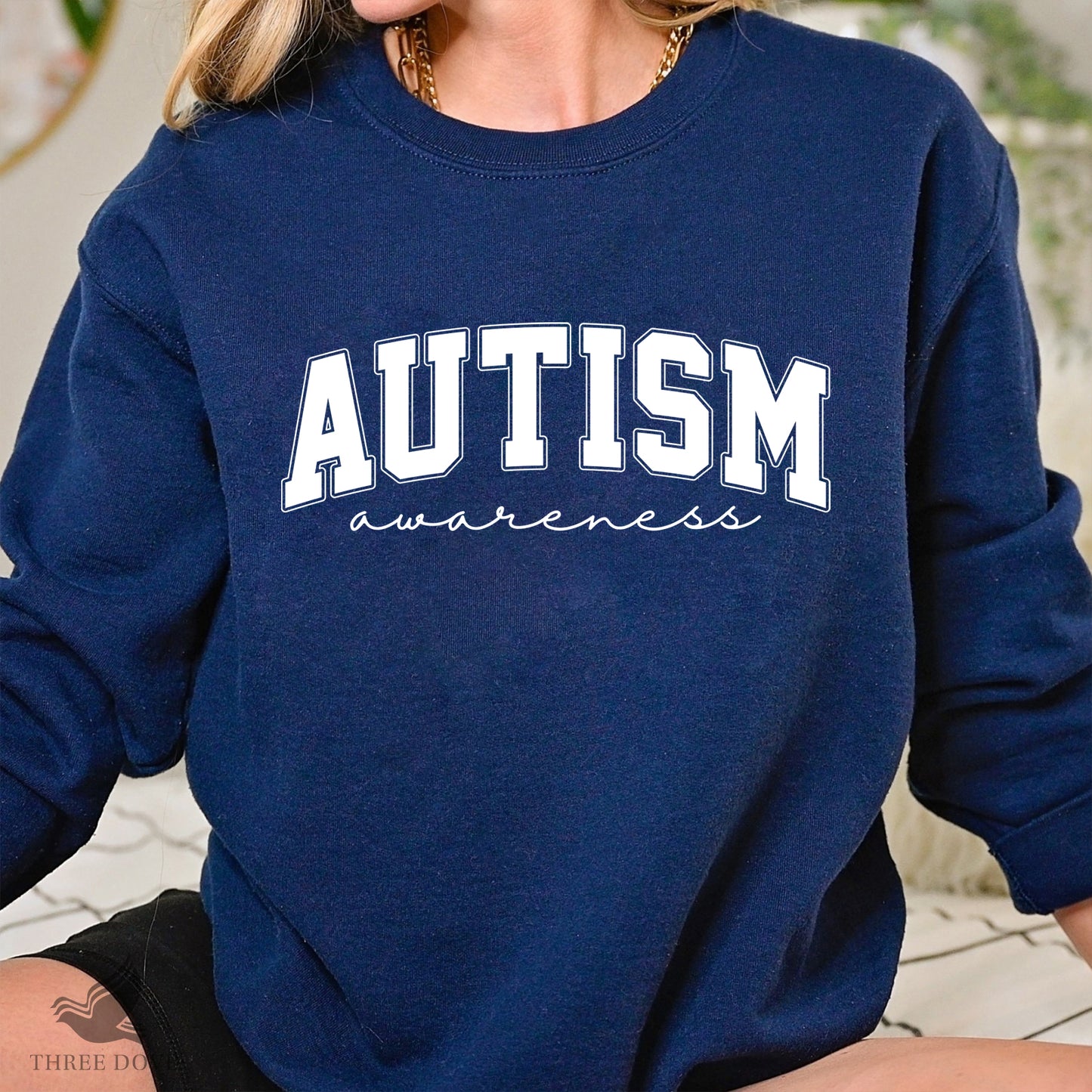 retro autism awareness varsity svg