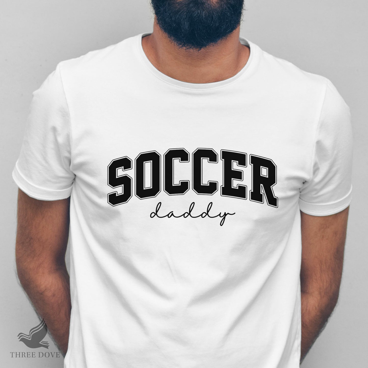 retro soccer daddy varsity svg