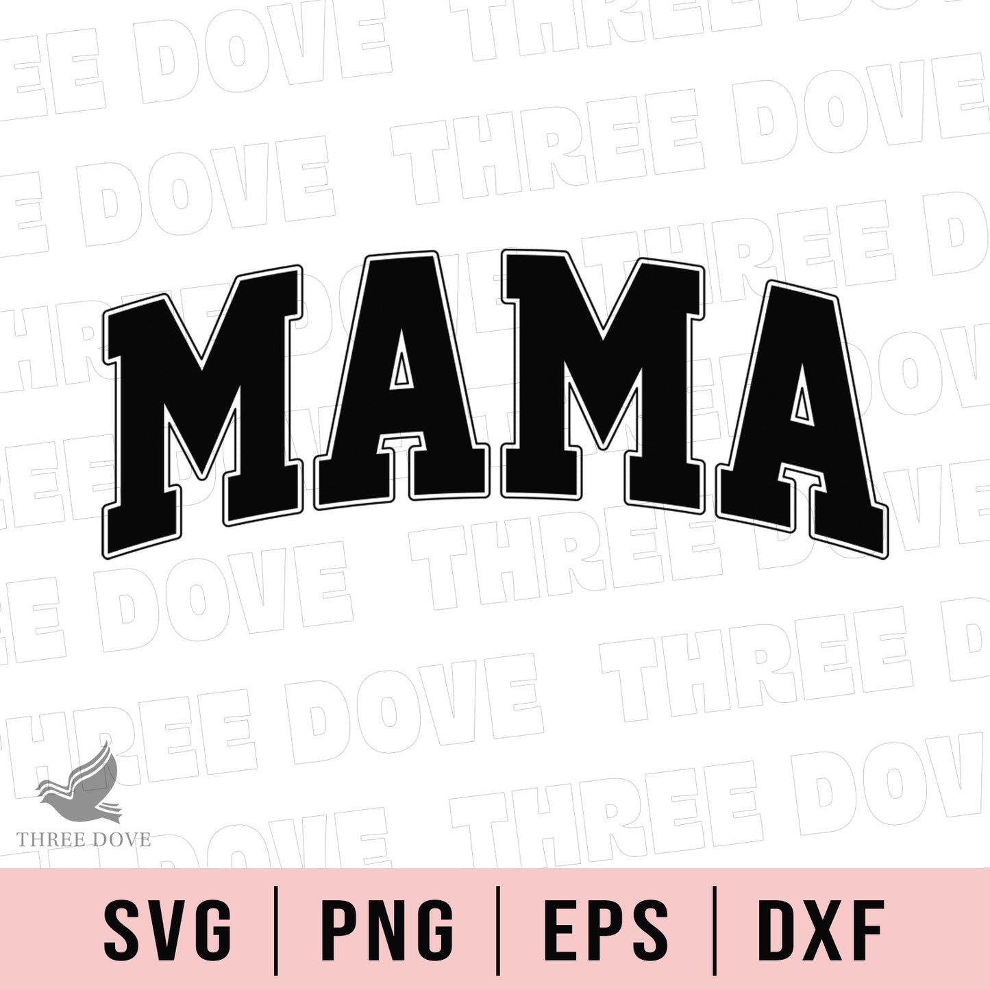 retro mama varsity svg