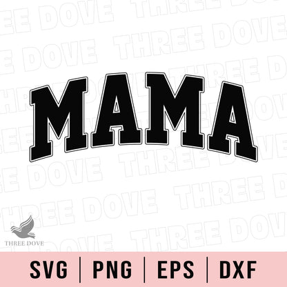 Retro Mama Varsity SVG