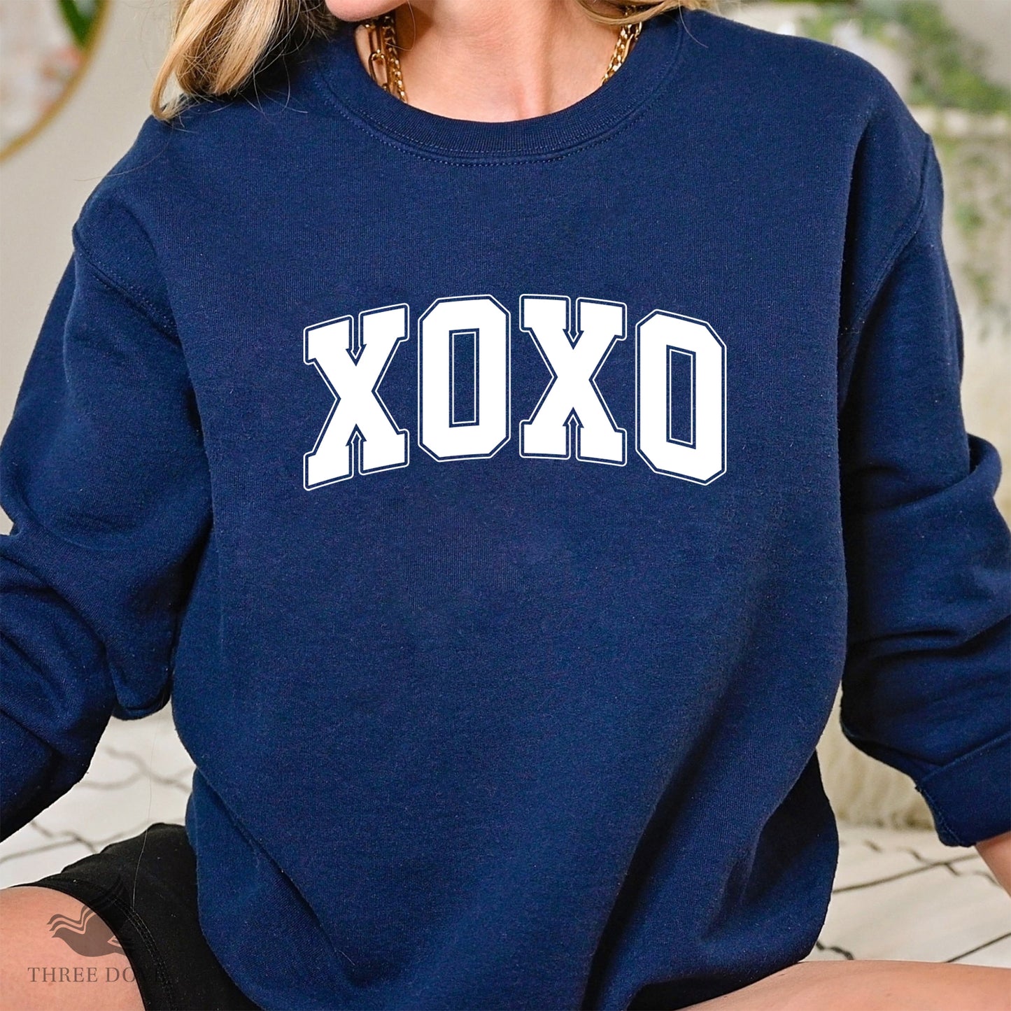 retro xoxo varsity svg