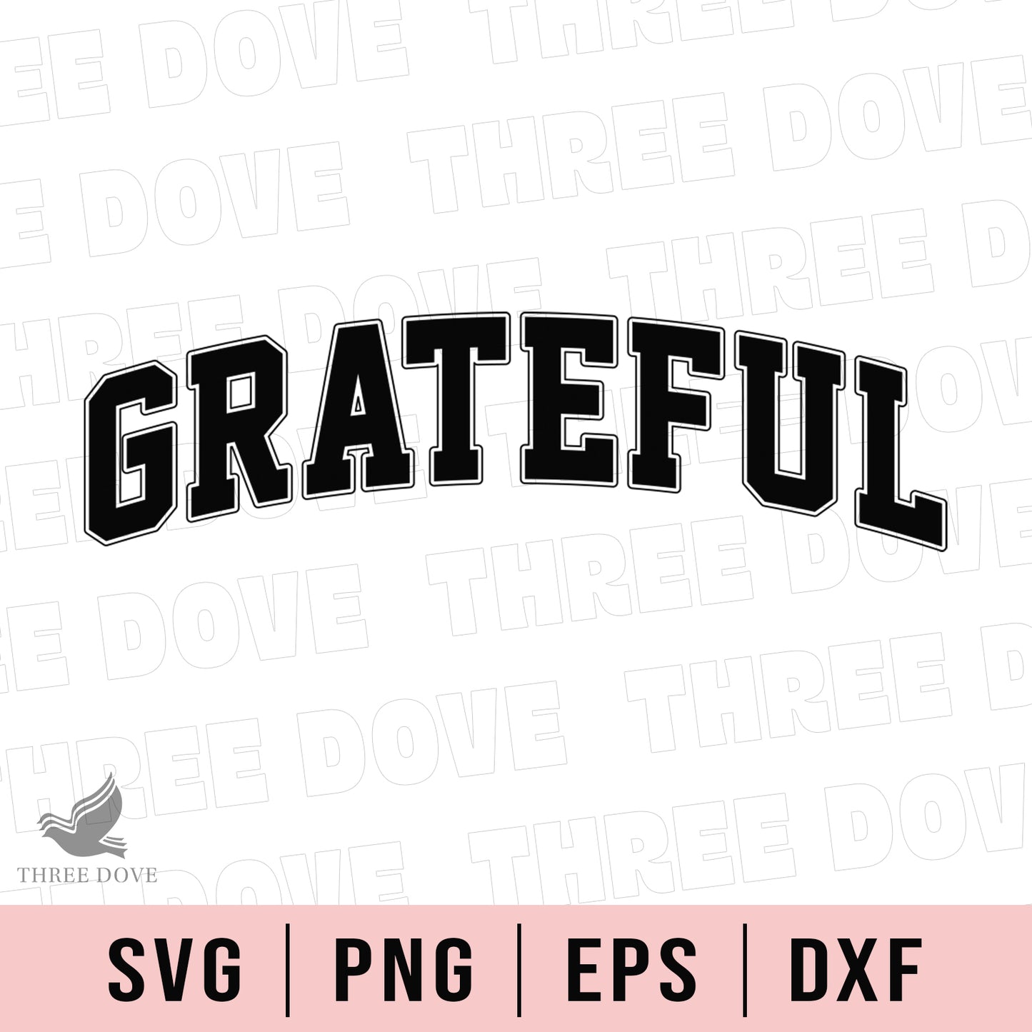 retro grateful varsity svg