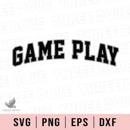 Retro Game Play Varsity SVG