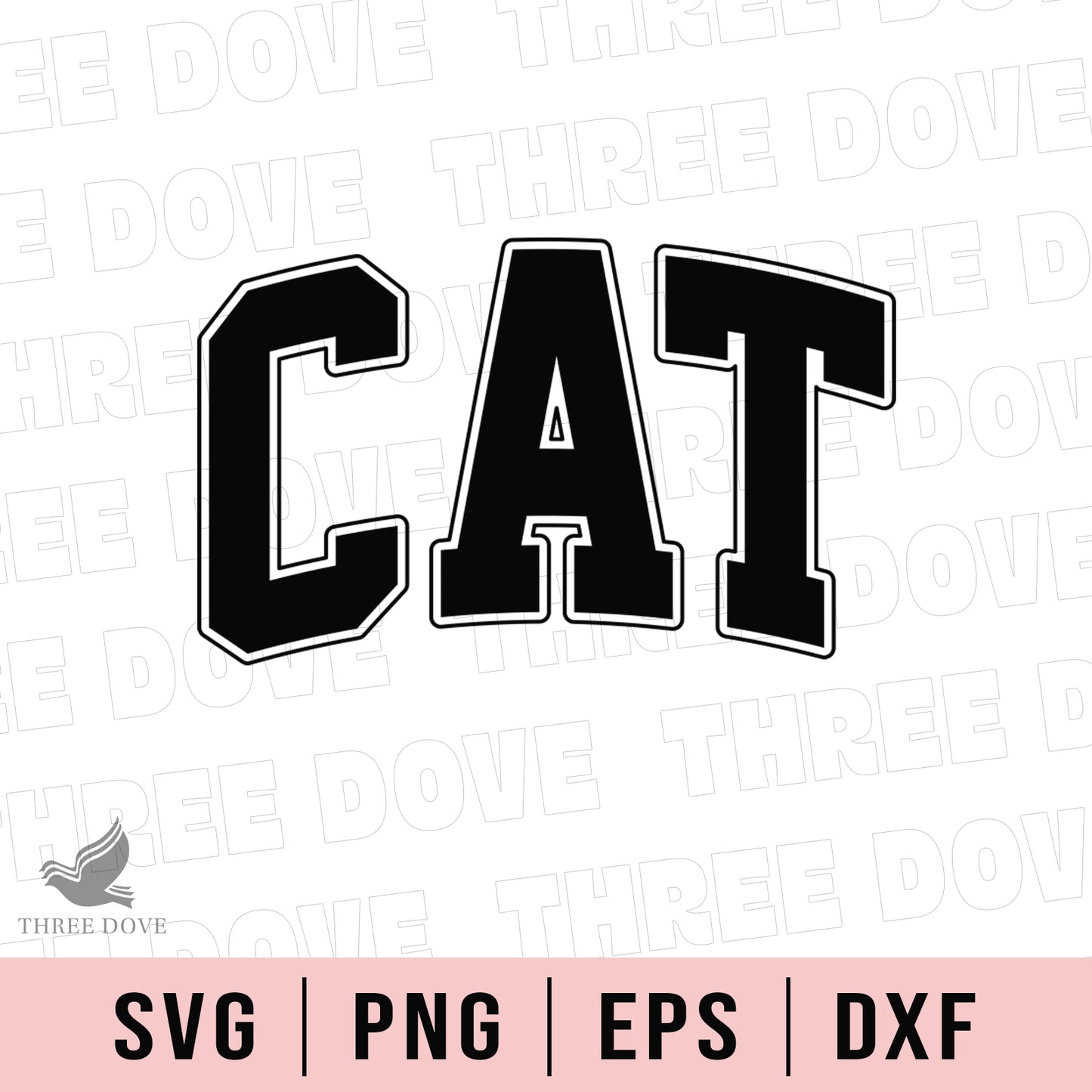 retro cat varsity svg