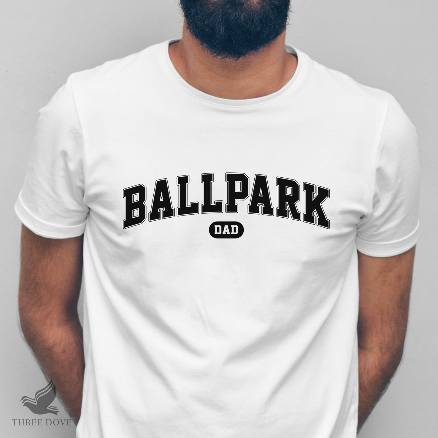 retro ballpark dad varsity svg