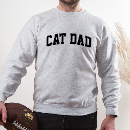 Retro Cat Dad Varsity SVG